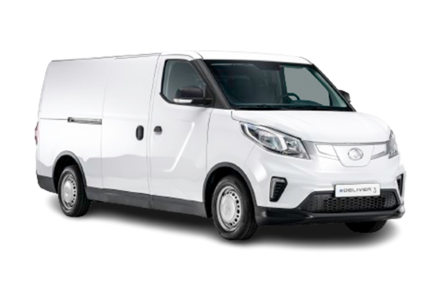 Vue latérale du fourgon MAXUS EDELIVER3 - 2024 – modèle utilitaire gris aménageable